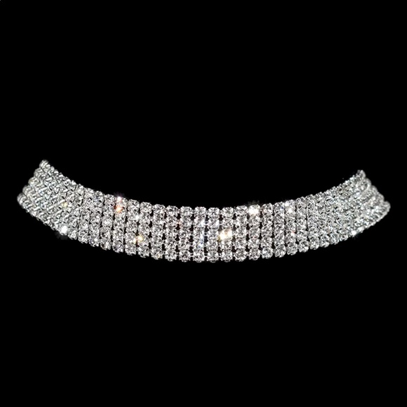 Miss Glam Co. Jewelry - Glam Bling Rhinestone Diamond Choker